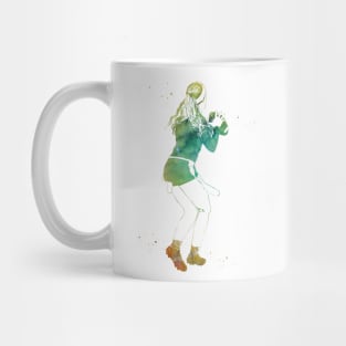 Flag Football Player Girl Mug